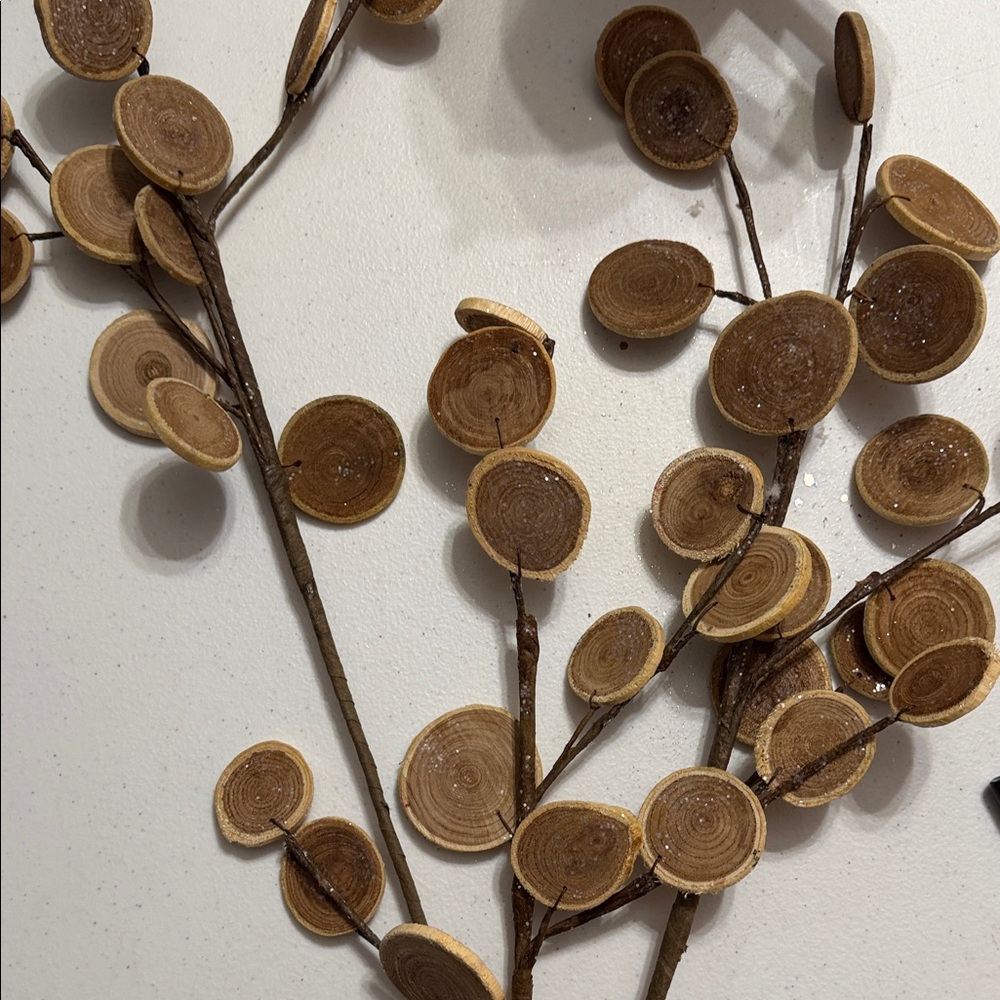 Rustic Brown/woodlands Decor - stems set of 3